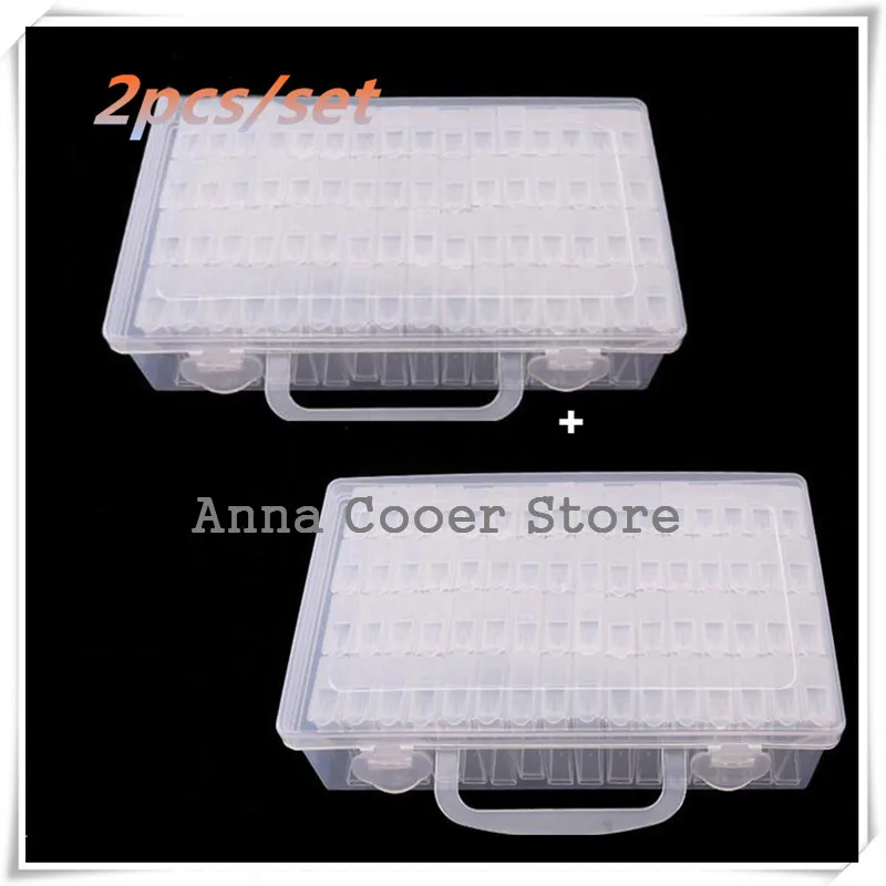 64 сетка инструменты для вышивки картин со стразами аксессуары хранения Ящик