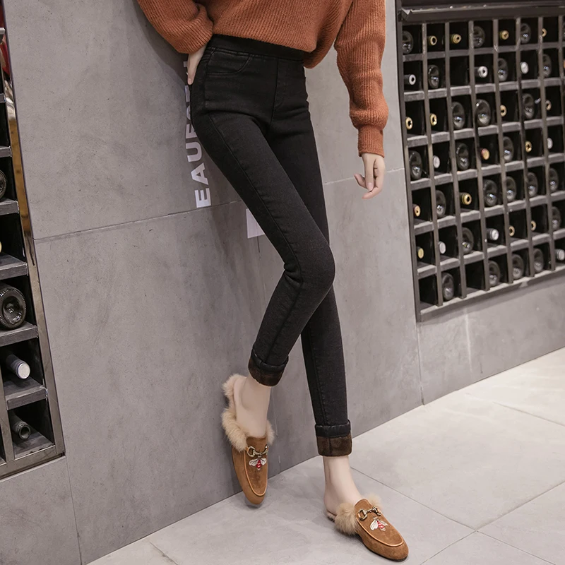 CTRLCITY 2018 Новинка зимы модные женские туфли карандаш брюки Повседневное