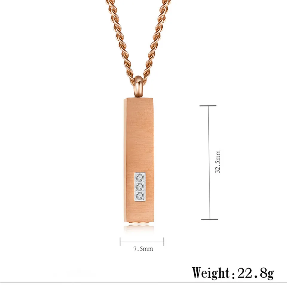 

Fashion Stainless Steel Perfume Bottle Geometry Necklaces 3Color Crystal Memorial Pendant Necklace Women Jewelry bisuteria mujer