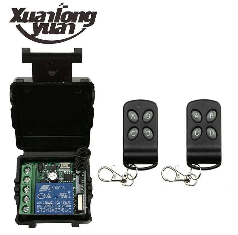 Xuanlongyuan DC12V 1ch Универсальный Беспроводной Дистанционное управление переключатель