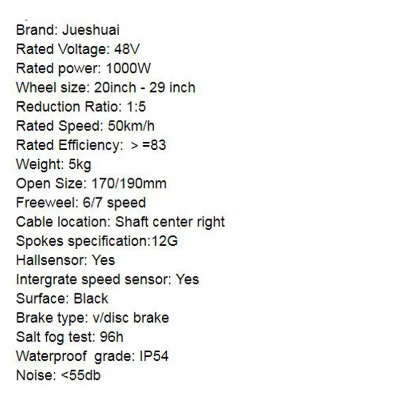 

High Speed 48V 1000W Hub Motor Rear Electric Wheel Motor Fat Tire 20" 26" 4.0 Brushless Gear Hub Motor Ebike for Free Shipping