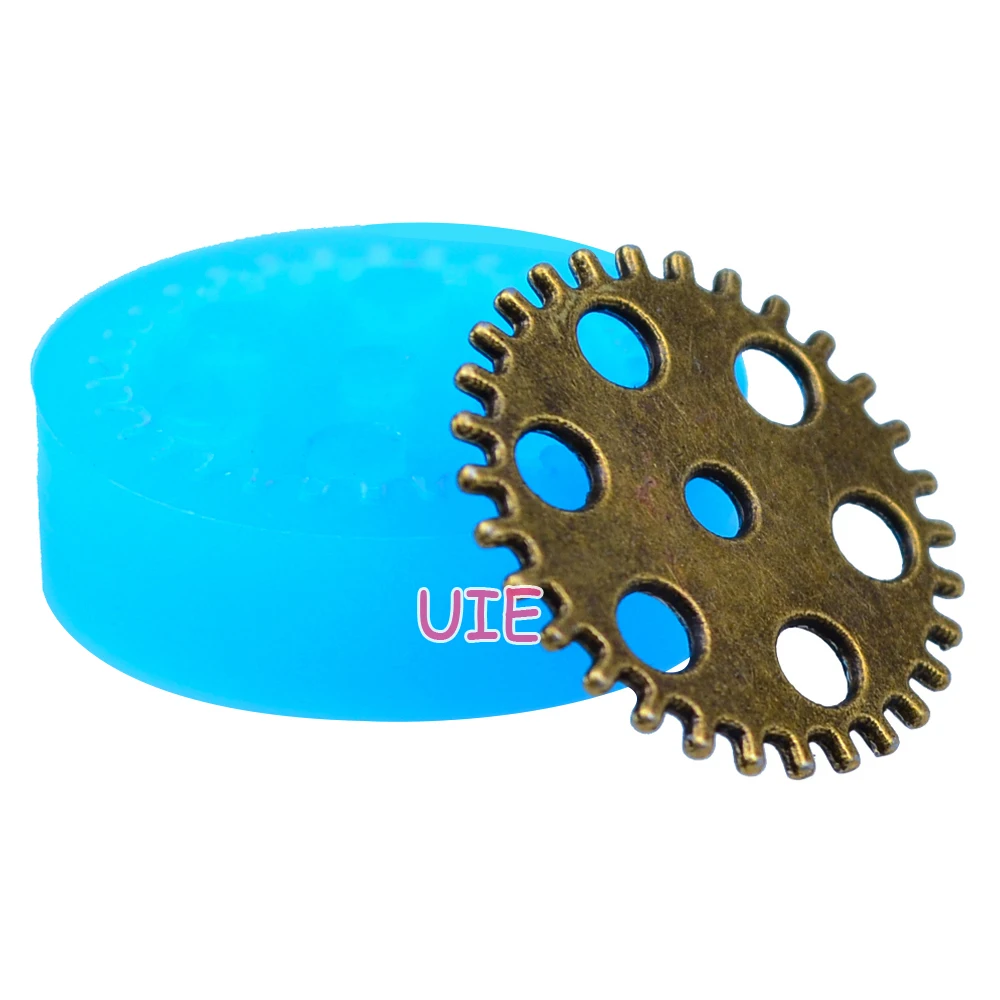 Силиконовая форма ST004U Gears в стиле стимпанк 25 мм|silicone mold|mold foodfood mold |