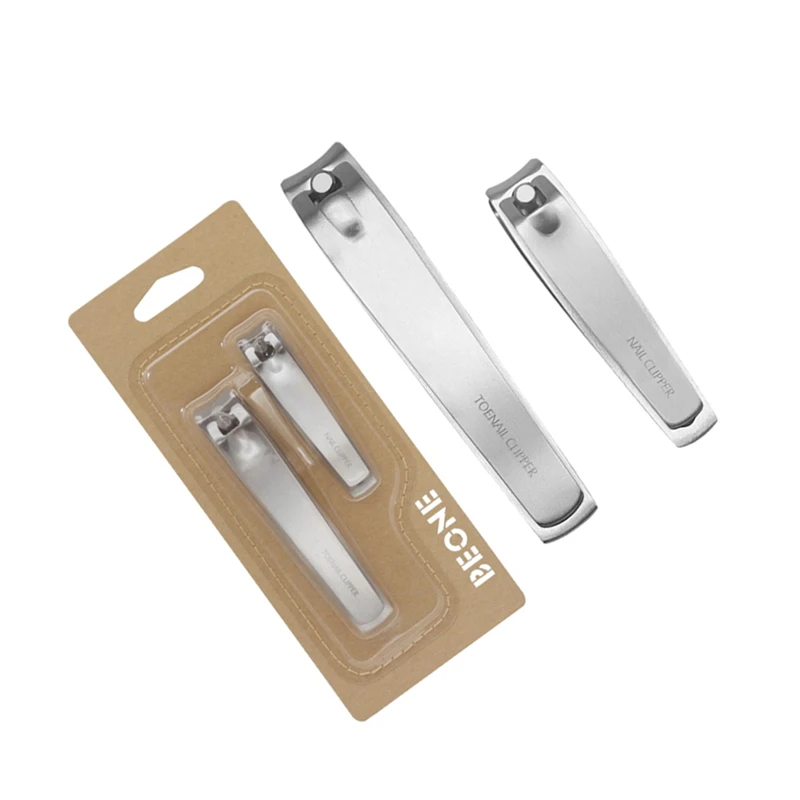 2 шт./компл. Pro Нержавеющая сталь кусачки для ногтей Nail Cutter ножницы маникюрные