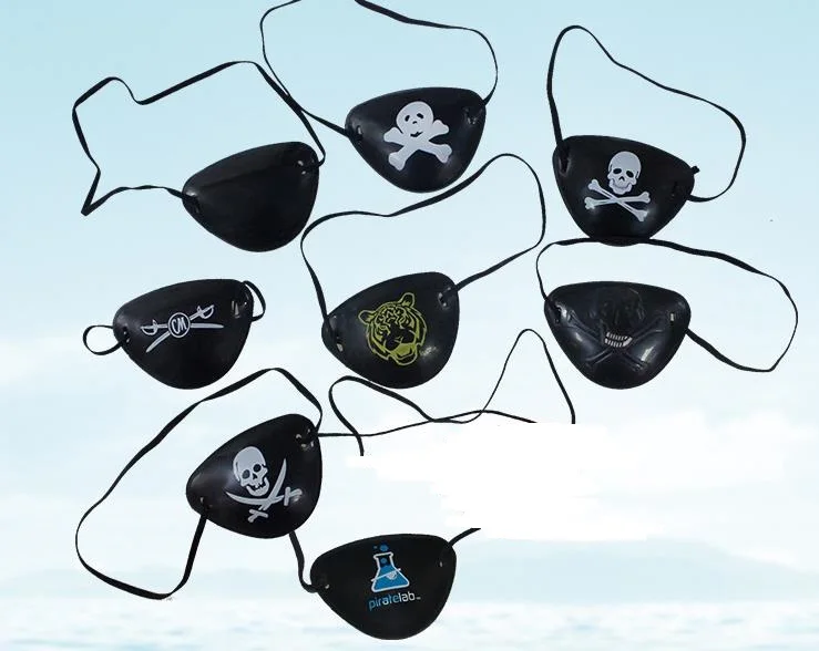 Патчи пиратские глаза для Хэллоуина рождественской вечеринки черная