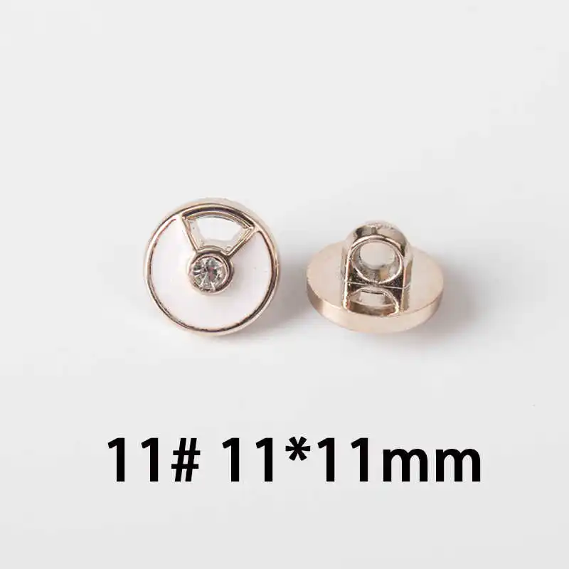 No11 11mm 50 шт., 10-12 мм, модная рубашка на пуговицах из смолы с цветком, брендовый шифоновый кардиган с жемчужными пуговицами и декоративными пуговицами, P97 - Цвет: No11 11mm