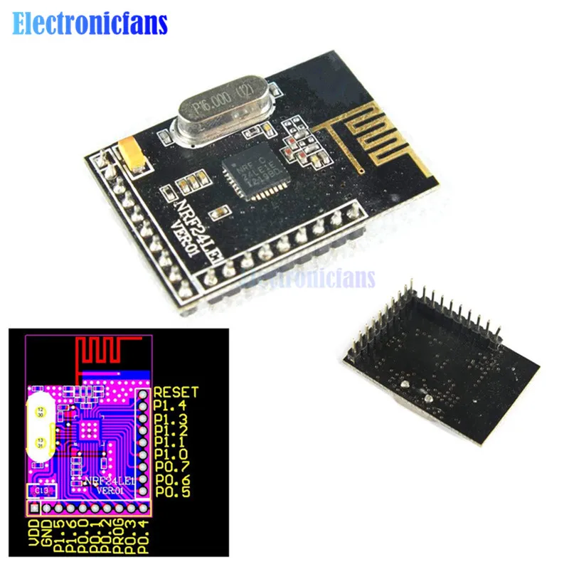 NRF24LE1 NRF24L01 + MCU беспроводной трансивер DIP Nrf24l01 модуль связи nE|wireless module|module nrf24l01 |