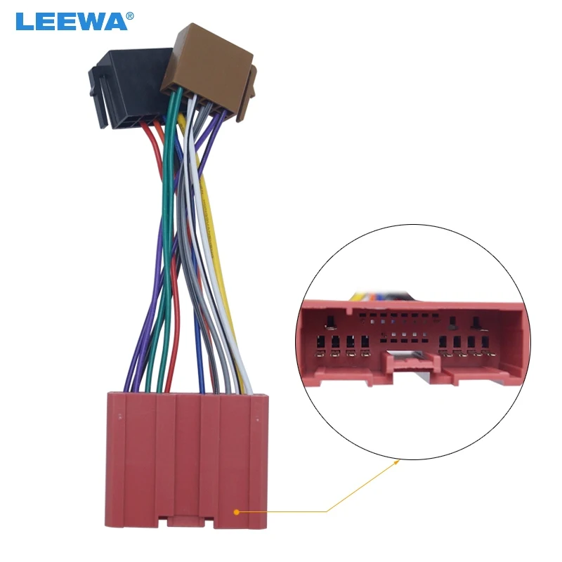 LEEWA 5 шт. автомобильный стерео аудио Неразрушающий переходник Проводной адаптер