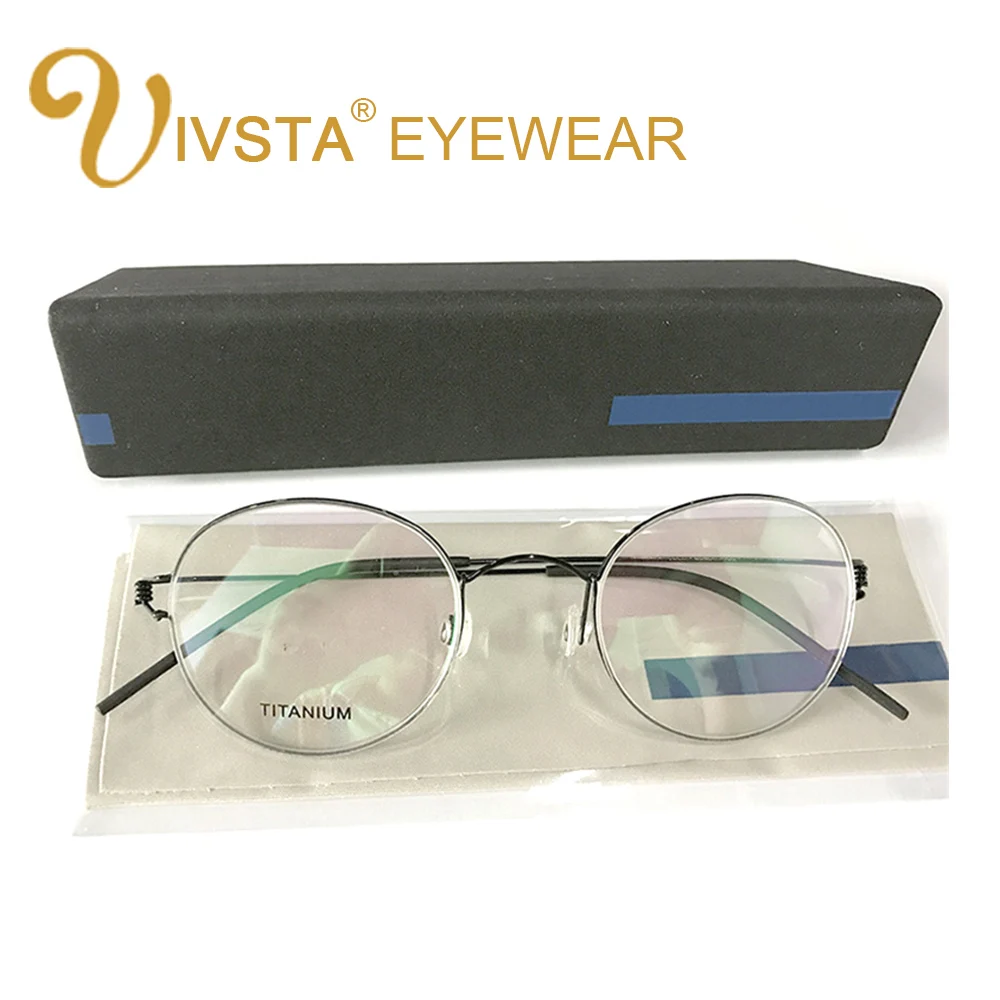 Мужские титановые очки IVSTA ультралегкие квадратные в ретро стиле для