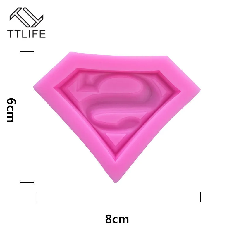 TTLIFE 3D Супермен Силиконовые формы для сахара помадка торт шоколад кухня выпечки