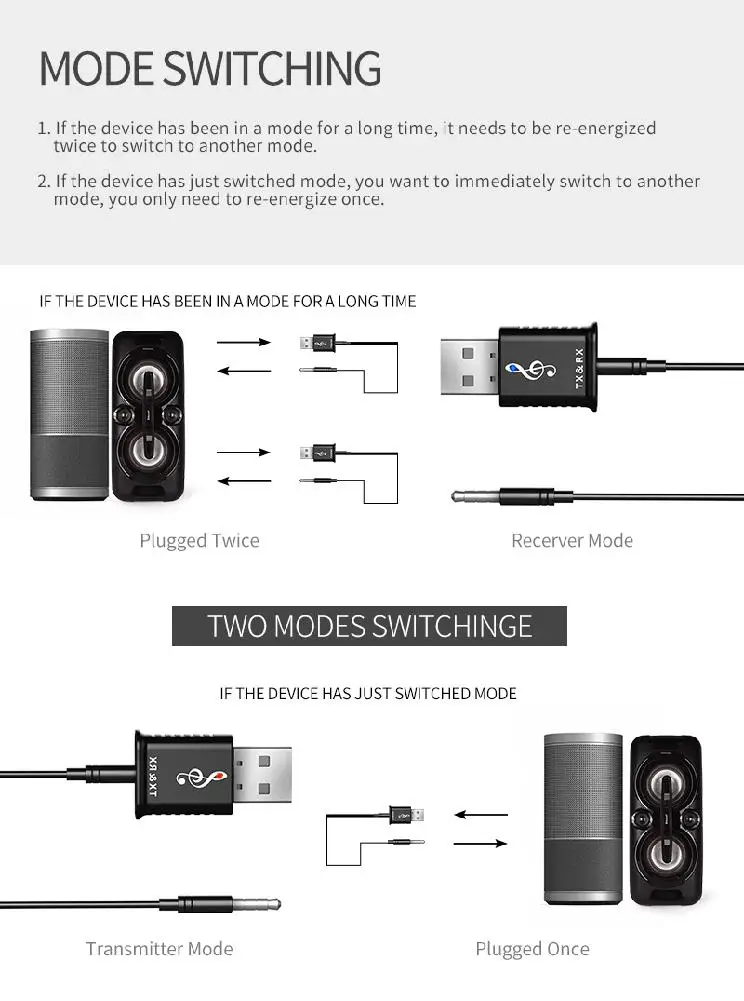 USB Bluetooth приемник 5 0 аудио передатчик адаптер для ТВ/ПК наушников
