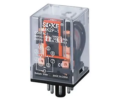 1 x Реле питания MK2P-I 24VDC катушка 10A 250V 8 контактов DPDT | Обустройство дома