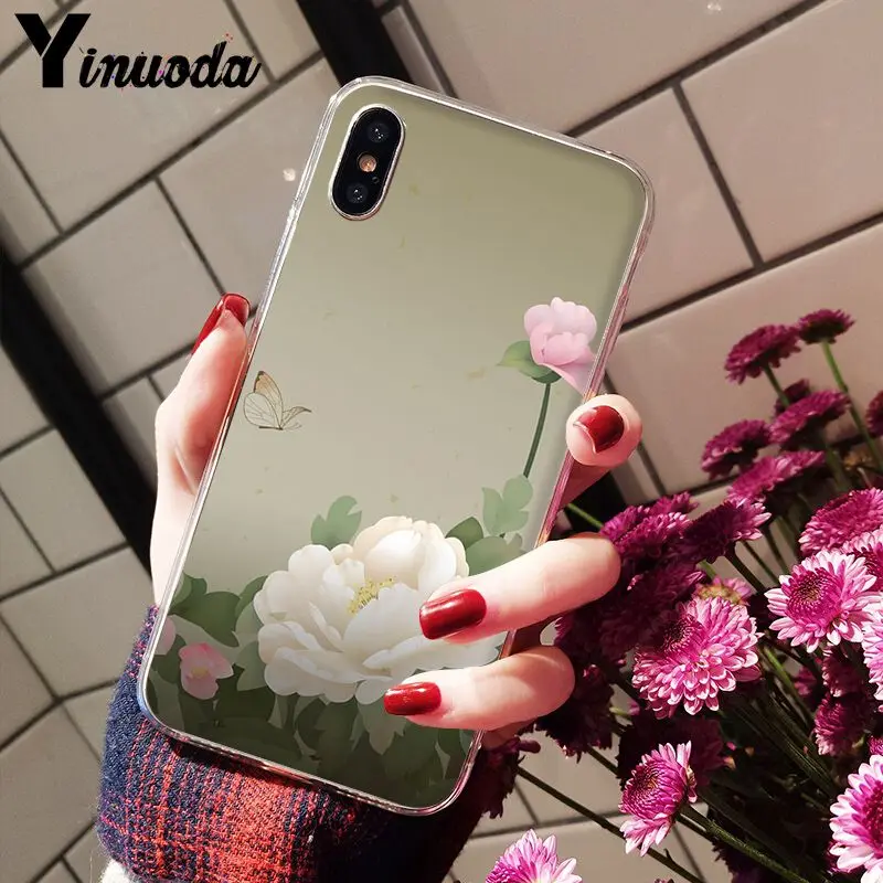 Прозрачный мягкий чехол Yinuoda для iPhone 8 7 6 6S Plus X XS MAX 5 5S SE XR|Чехлы-накладки| |