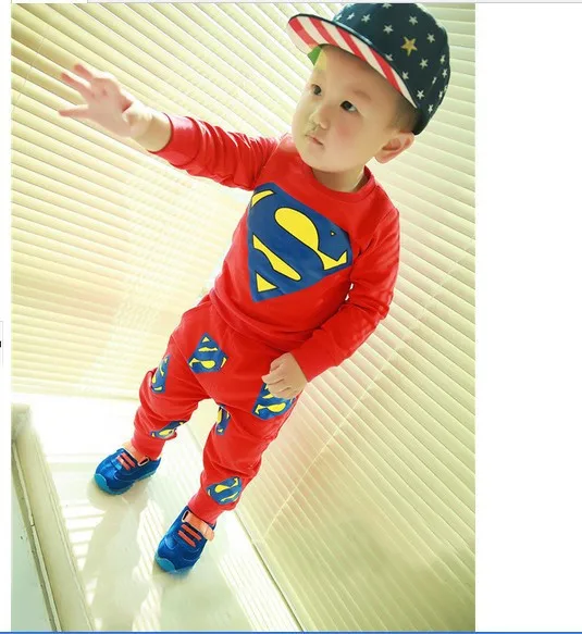 2014 new hero Superman unisex baby boy girl sets children Spring fashion long-sleeved jacket | Детская одежда и обувь