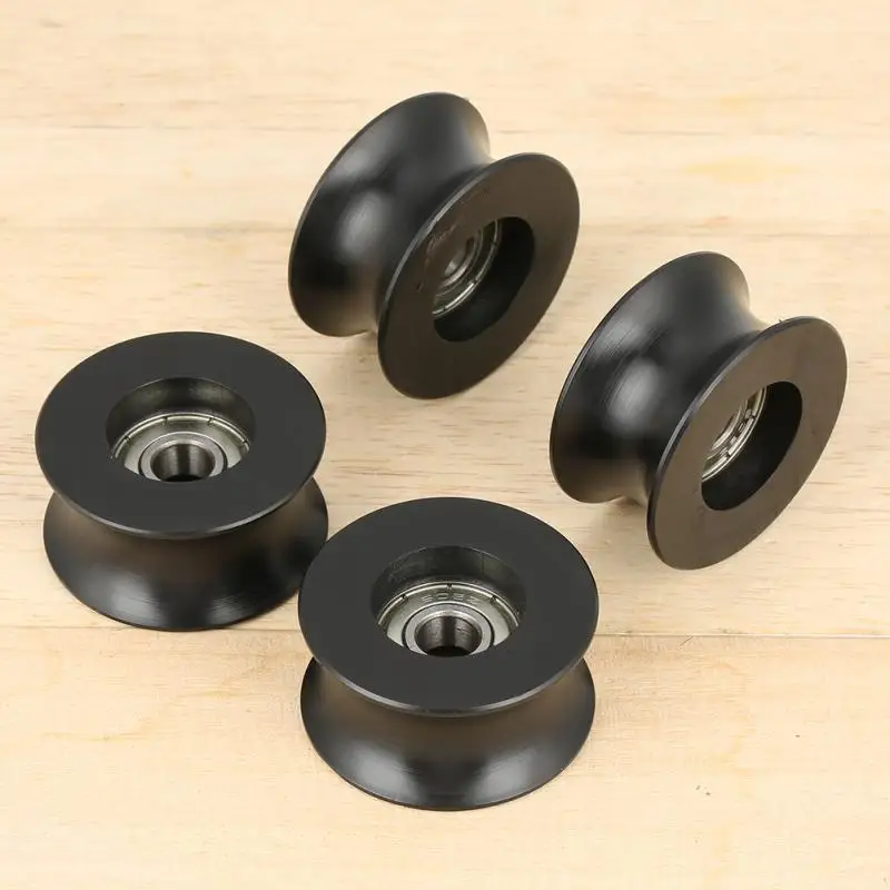 4 шт. 0840UU U образный шариковый подшипник Groove роликовый направляющий ролик 8x40x20 7 мм