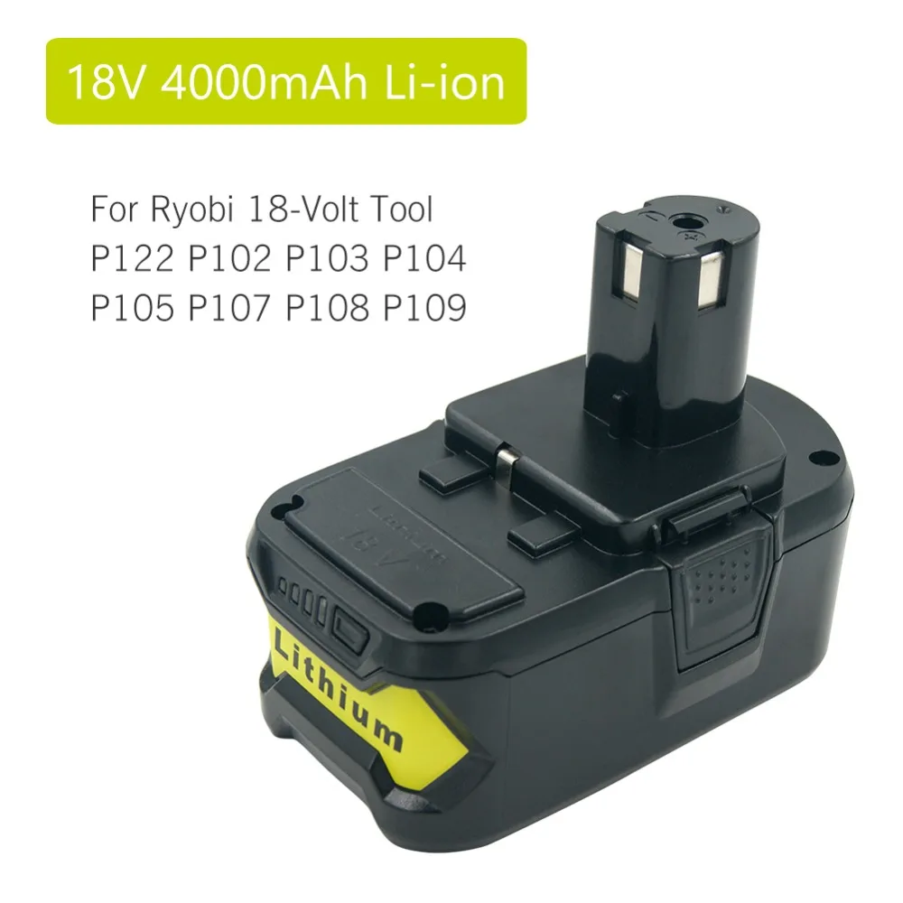 Литий ионный аккумулятор для Ryobi ONE + RB18L50 P108 4000 мАч Ач 2 шт.|battery for ryobi|battery forbattery tools |