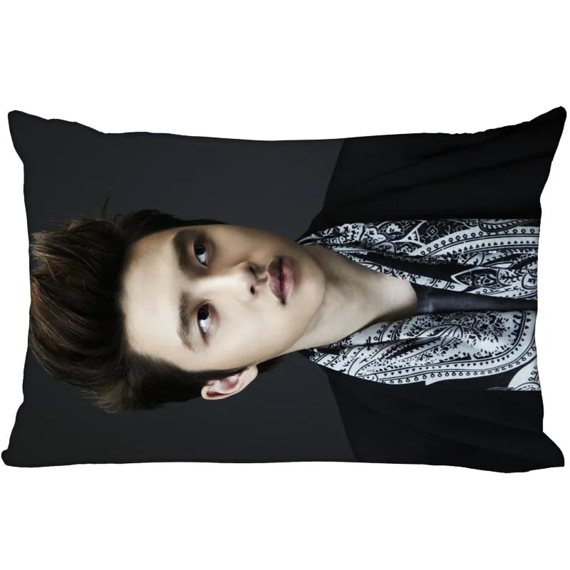 Hot KPOP EXO D.O. Наволочка с двух сторон Печатный сатин наволочки для подушек застежка