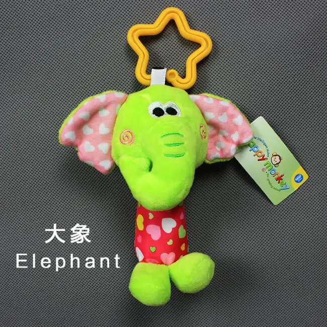 Новое поступление детские игрушки животные колокольчики плюшевая детская