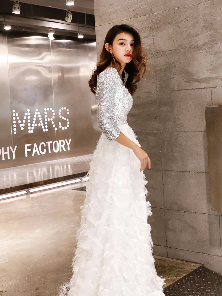 На каждый день wei Инь (железная Гуаньинь) Robe De Soiree 2021 Новое Элегантное платье