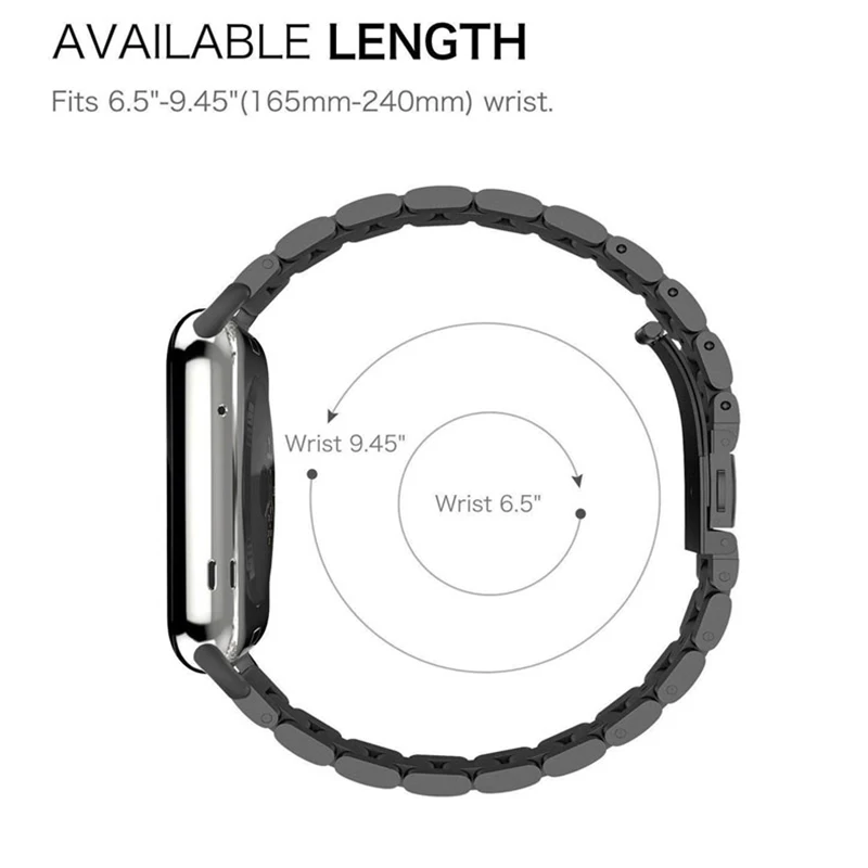 Ремешок из нержавеющей стали для apple watch band 44 мм 40 42 38 металлический браслет