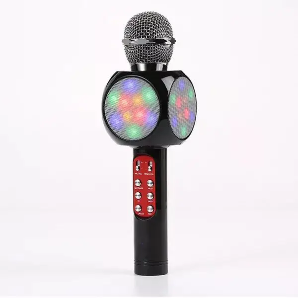Mobile phone everyone K Ge Bao microphone Blue tooth singing bar with lamp God Michael Star song artifact 2 | Электроника