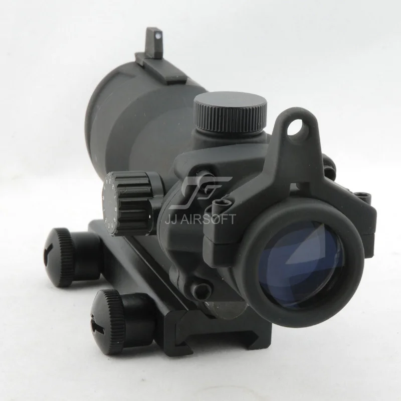 JJ страйкбол ACOG Стиль 4x32 прицел красный/зеленый сетка (черный/коричневый) полная