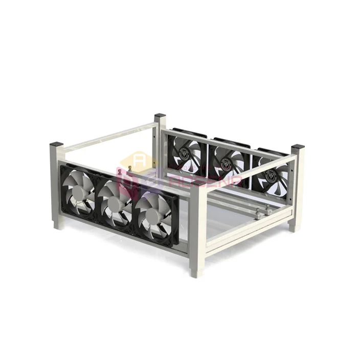 Чехол с открытым воздухом для майнинга 6 GPU компьютер установка ETH вентиляторов и