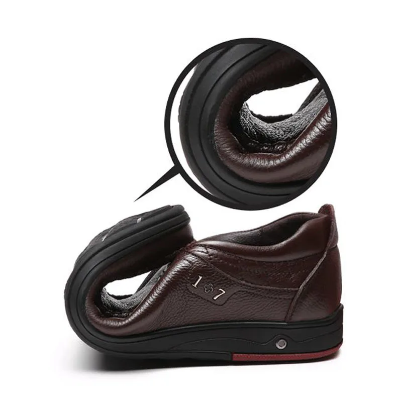 Brand Men's Casual Shoes Soft Brown Slip on Summer Autumn Flats Men Genuine Leather Plus Big Size 45 46 47 Driving | Обувь