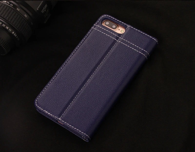 Для iPhone6 7 8 флип-чехол из натуральной воловьей кожи для iPhone 6Plus Чехол-кошелек Подставка бизнес смарт-сумка чехол для Apple iPhone 8Plus