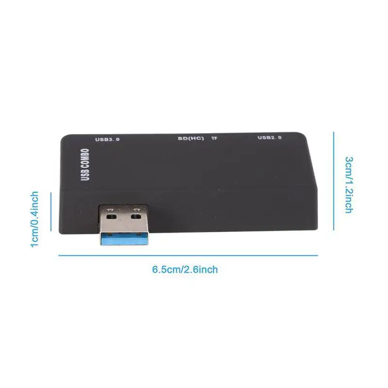 4 в 1 USB 3 0 концентратор 2 слота для карт устройство чтения Plug and play адаптер горячего