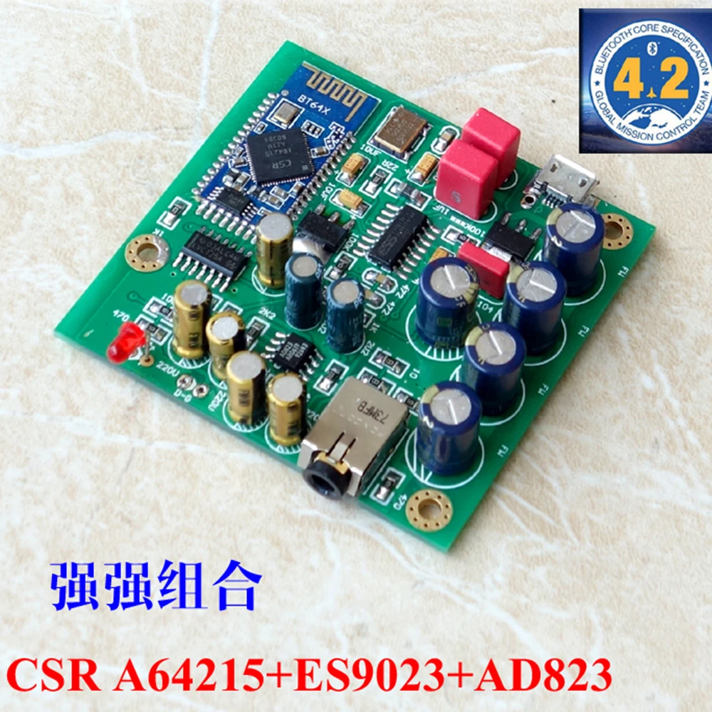HIFI колледж WL51 беспроводной Bluetooth 4,2 HiFi CSR64215 ES9023 AD823 Apt-X аудио декодер DAC мини-усилитель для наушников