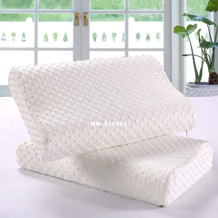 2PCS/LOT Foam Pillow Memory Bamboo Fiber Cover 30x50 Slow Rebound Cervical Health Care 15233 F | Дом и сад