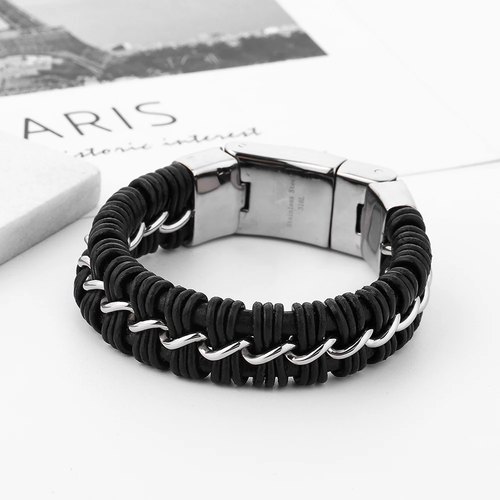 Pulseira De Masculina браслет Будды крутой подарок кожаный браслет мужские браслеты из нержавеющей стали и браслет Широкий Шарм Braclets