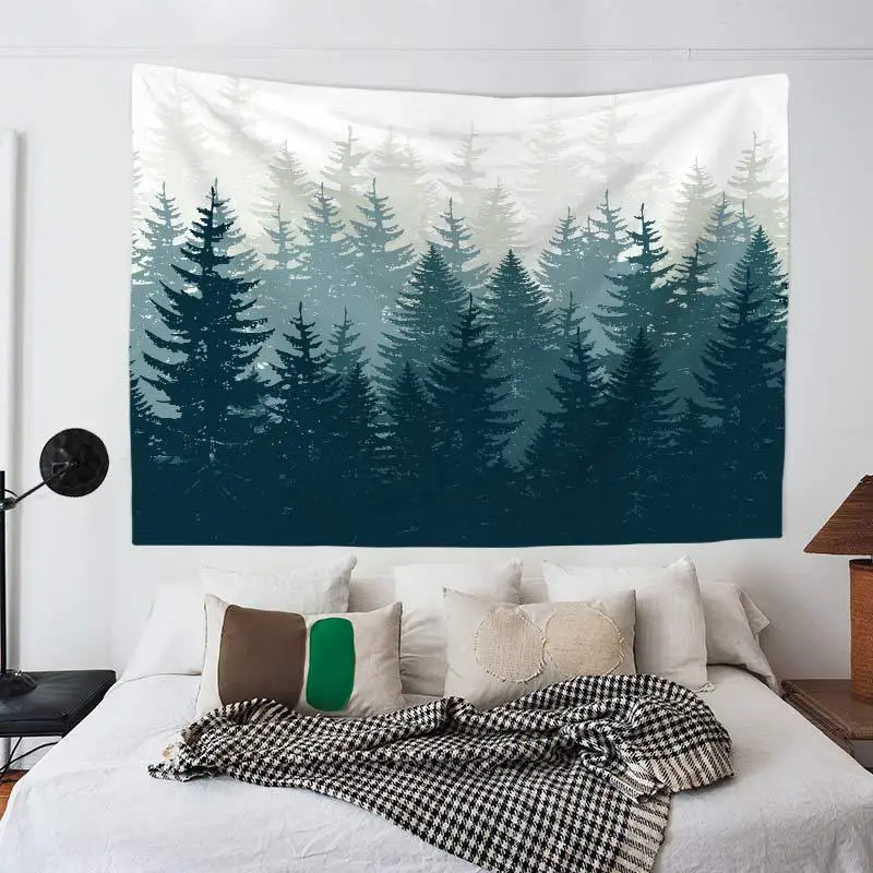 Скандинавском стиле домашняя гобелен настенная лес пляжное полотенце одеяло