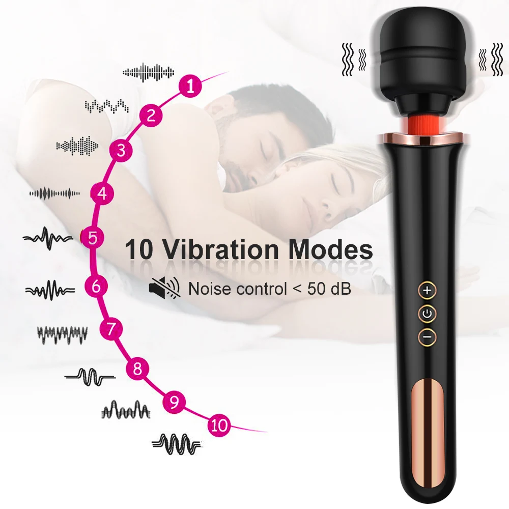 Супер мощный 5 Скорость 10 Частотная Вибрация G Spot (точка G) AV палочка Секс игрушки