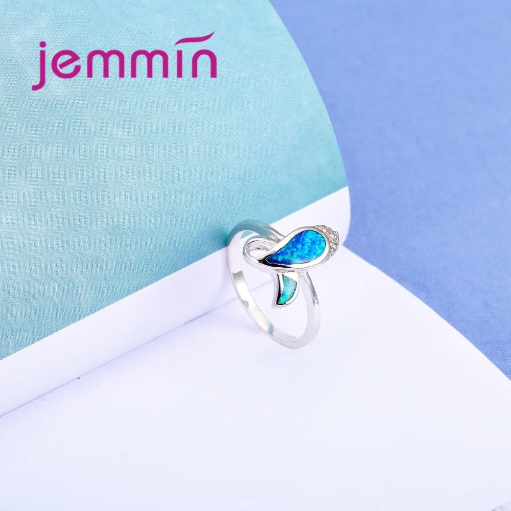 Высокое качество романтический рыбы серебряные кольца для вечерние ювелирных