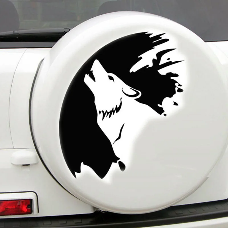 26*22cm Car Stickers Reflective Cartoon Waterproof 3D Wolf Totem Carving Auto Body Decoration Sticker For Automobiles/motorcycle |