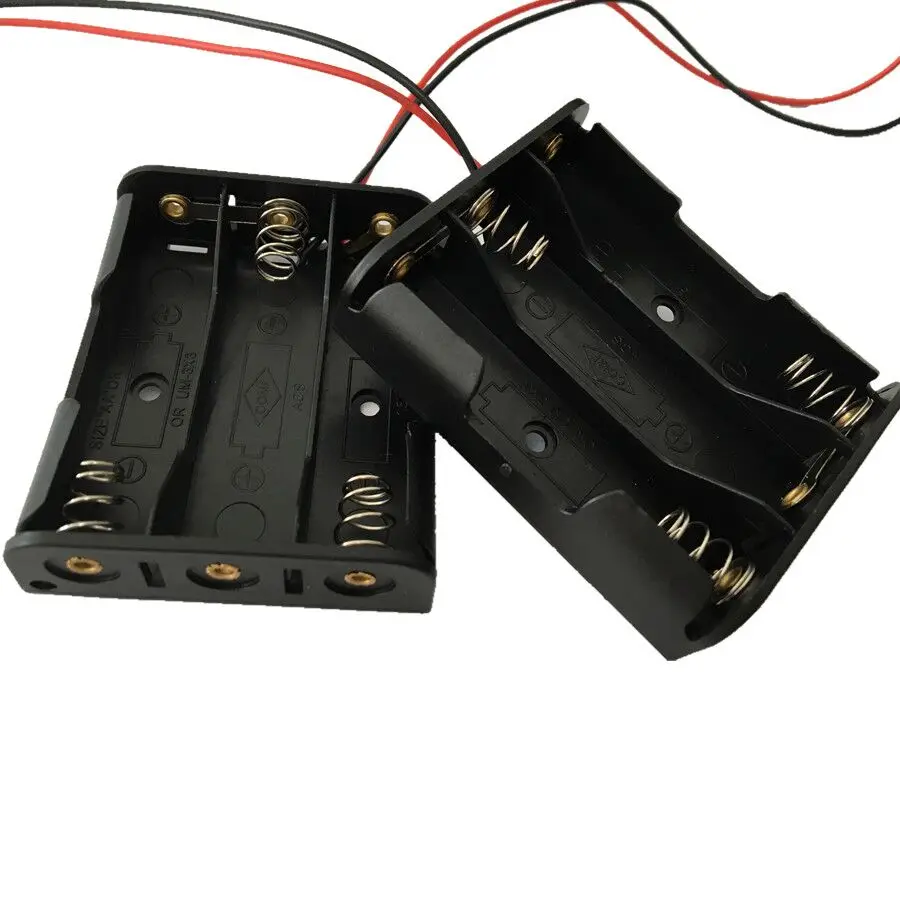 Оптовая продажа батарейный блок 4 5 в 3XAA 3XLR6 3X1.5V корпус батарейного отсека 3AA с 6