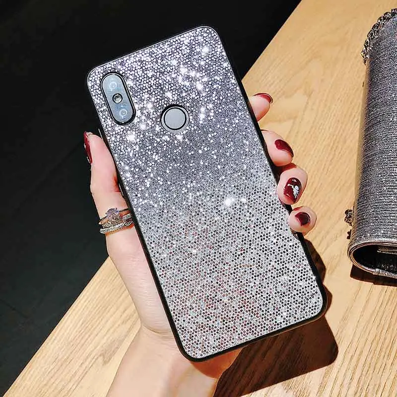 Black Роскошные блестящие пчелы блеск Чехол для huawei Коврики 20 Pro 10 P9 P30 P20 Pro Lite Y6 Y7 Pro Y9 Honor 9 10 lite Nova/4e 4 3i чехол s - Цвет: Black