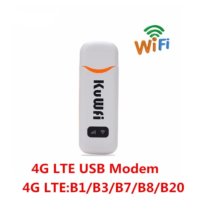UF909 KuWfi 4G модем разблокированный 4G LTE USB Dongle 100 Мбит/с FDD/TDD/WCDMA беспроводной маршрутизатор USB 2,0 автомобильные Wifi роутеры Встроенная 2dbi антенна - Цвет: UF909