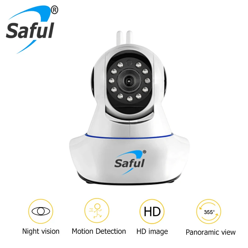 Беспроводная IP камера Saful 1080P 2 Мп MWifi CMOS ночное видение H264 ИК датчик движения|wireless