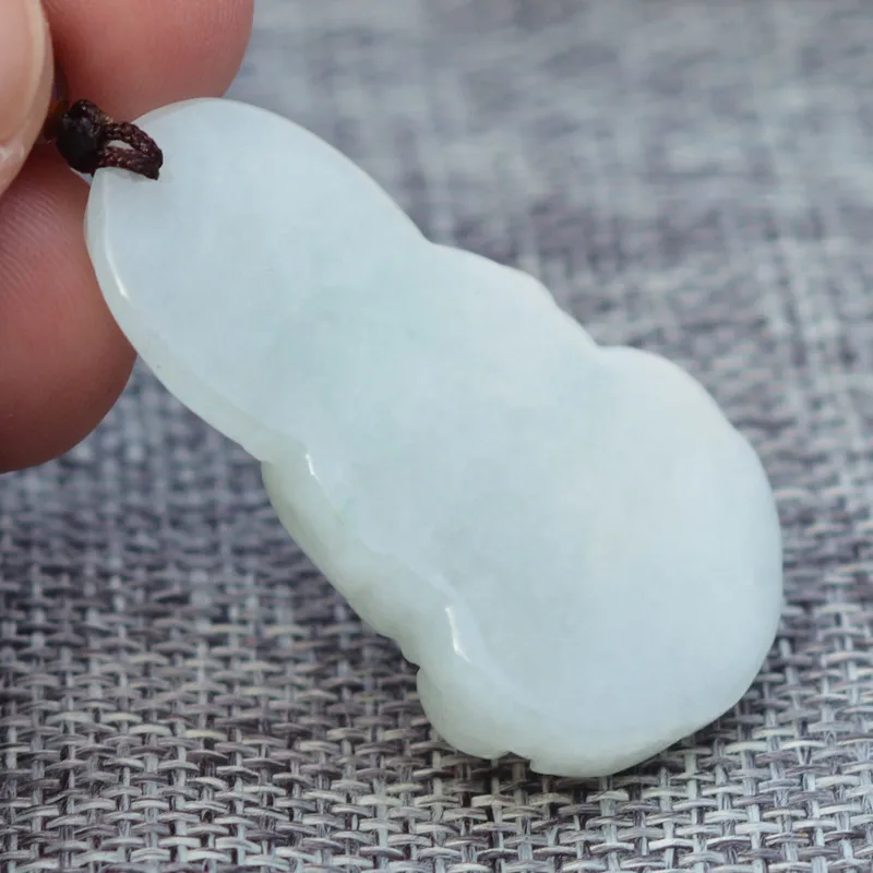 Drop Shipping A Grade Natural Jadeite Pendant Necklace Carved Chinese GUANYIN Gift for Women Men's Jades fashion Jewelry | Украшения и