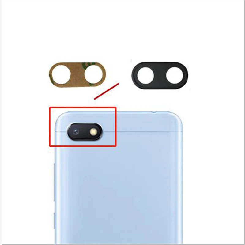 

Стеклянный объектив для камеры Xiaomi Redmi 6, 2 шт., задняя камера, стеклянный объектив, замена, ремонт, запасные части с клеем
