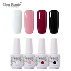 Clou Beaute 4 шт. УФ-гель для ногтей Lak Vernis Полупостоянный лак для ногтей удаляемый замачиванием телесный розовый фасоль красный французский маникюрный лак