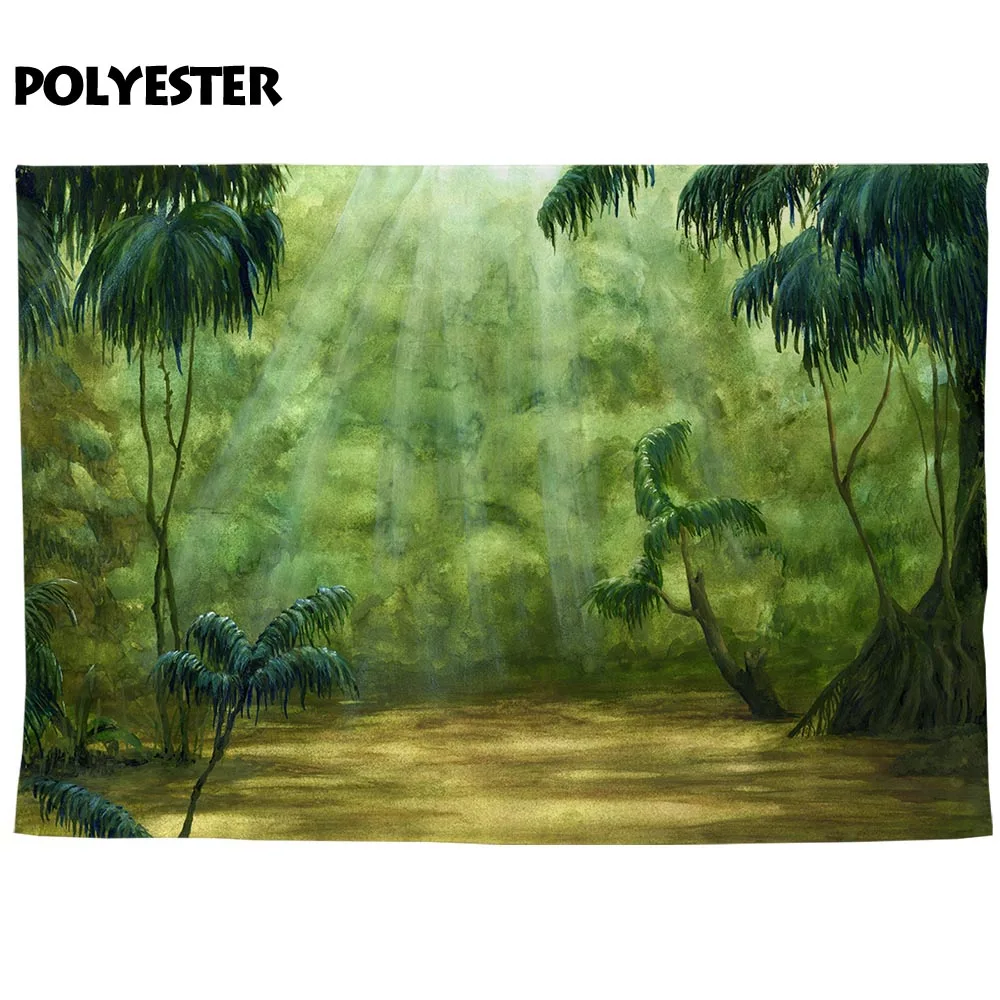 Allenjoy photography backdrop tropical forest plam sunset mysterious background photophone photobooth photo studio decor prop |