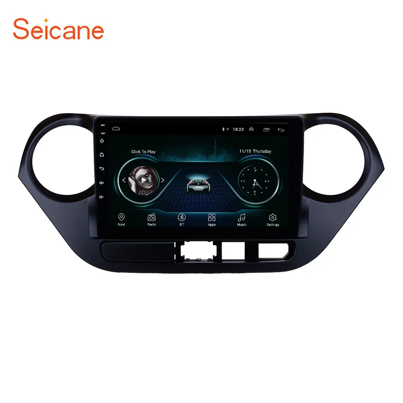 Автомагнитола Seicane мультимедийный проигрыватель с GPS 9 дюймов Wi Fi для HYUNDAI I10 LHD Android