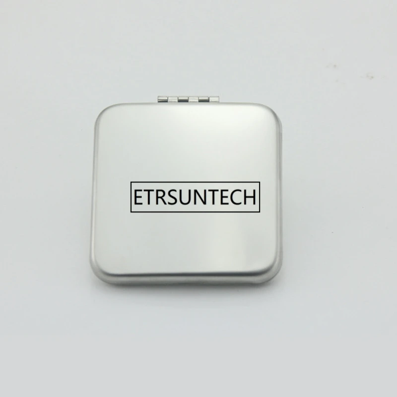 Square round Compact Mirror Silver Blank Pocket Magnifying Cosmetic Makeup Wedding Favors Gift F1490 | Красота и здоровье