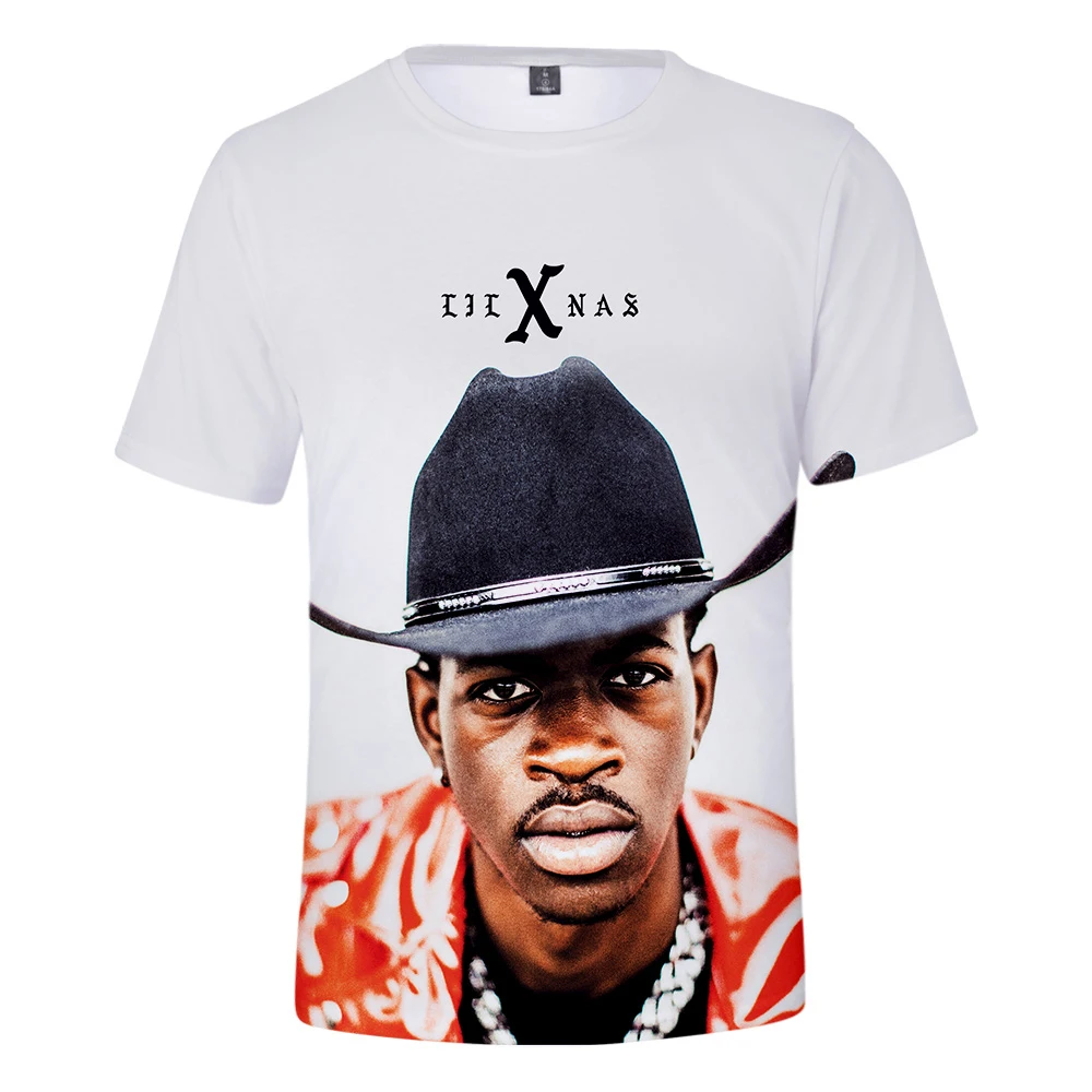 Lil Nas X 2019 летние футболки Harajuku с 3D принтом женская/мужская одежда коротким рукавом