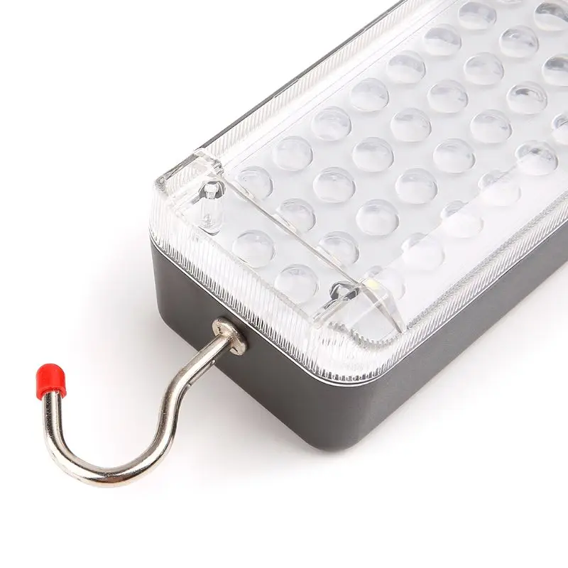 

New 1 Set Portable USB Rechargeable Work Light COB Repairing Lamp With Magnet & Hook 34 LED Flashlight ON/OFF