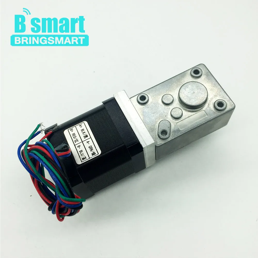 Bringsmart A58SW 42BY червячный мотор редуктор шаговый двигатель постоянного тока 24 в DC 12 В