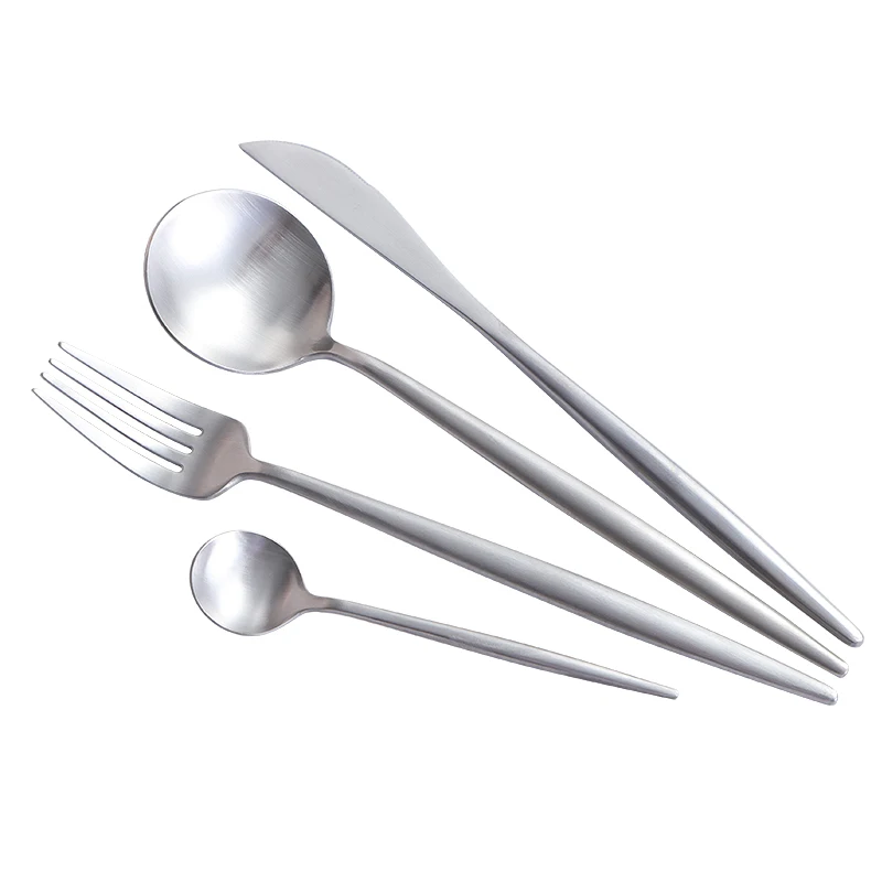 Набор столовых приборов из нержавеющей стали 4 шт./компл. 304|golden dinnerware|golden cutlery